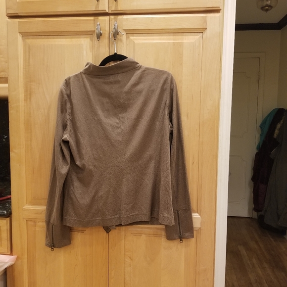 209 WST 38 Ruffled Suede Leather Jacket M NWT - Picture 4 of 6